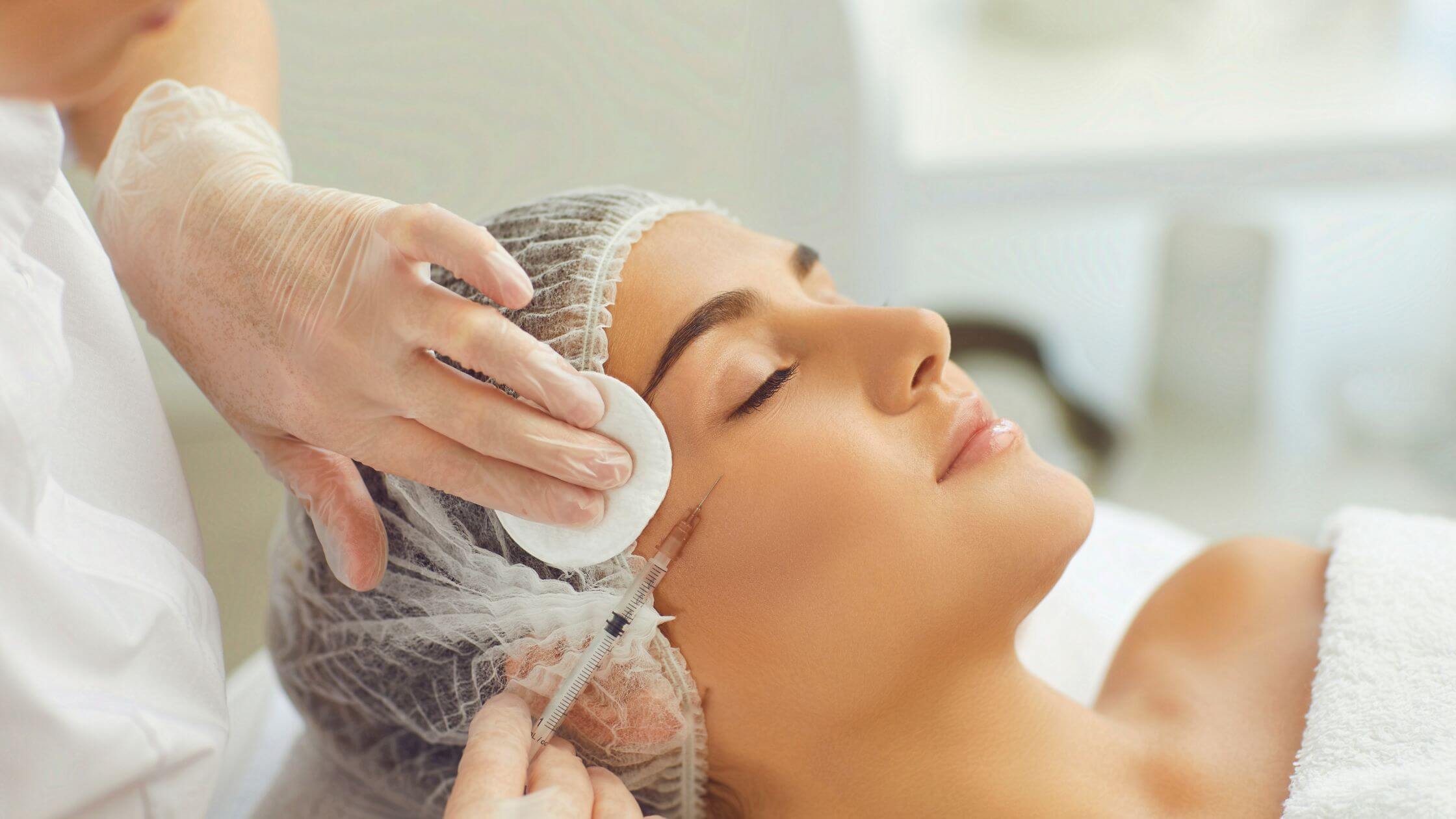 Patient receiving Botox at a beauty clinic Vancouver