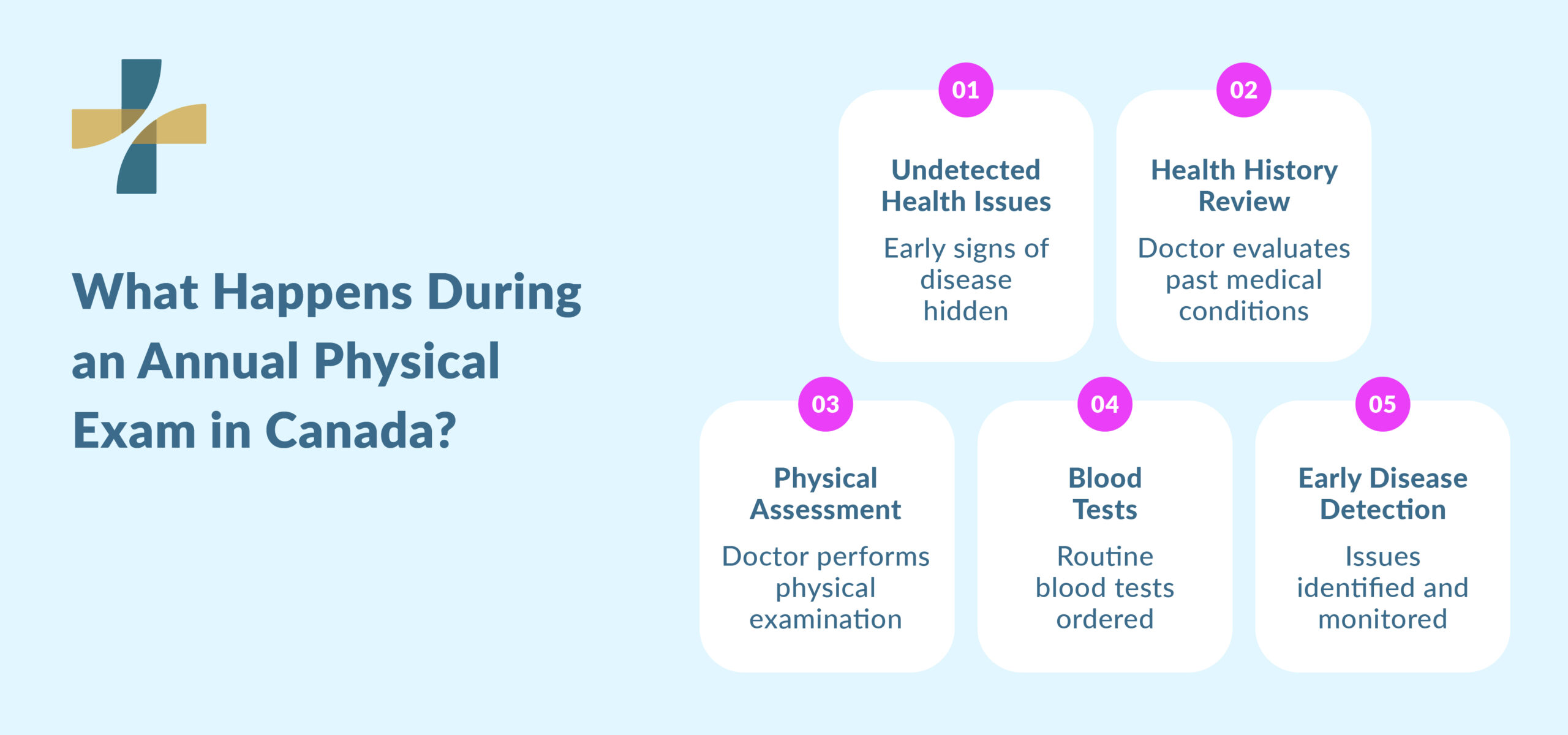 Annual physical exam health checks and doctor evaluation